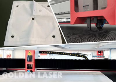 CO2 laser cutting machine for filter fabric