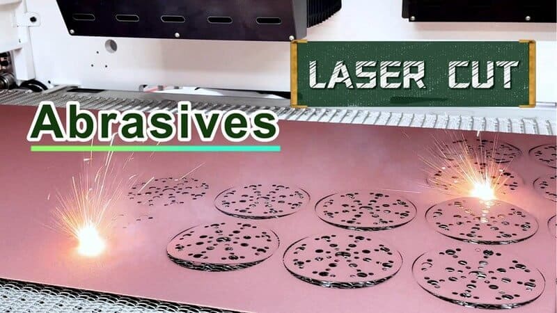 LC800 laser cutting sanding disc video cover image