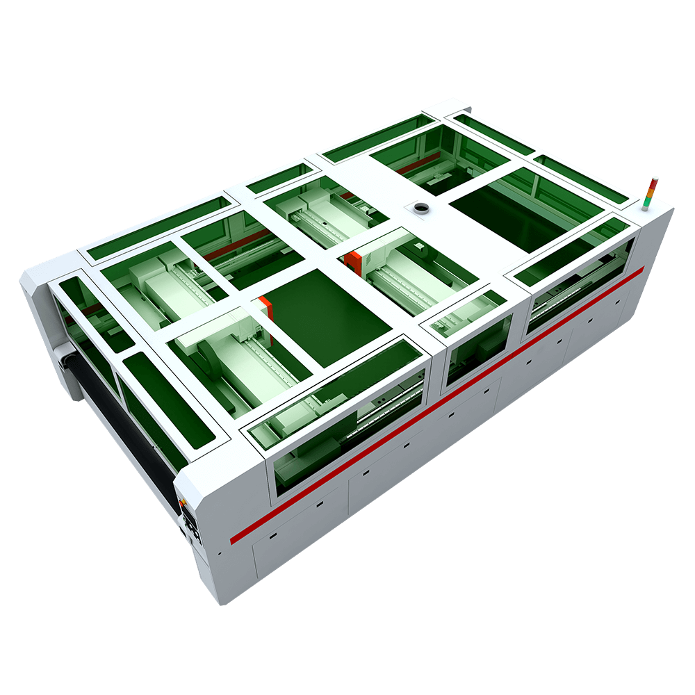 Large Format Multi-Head Laser Cutting Machine