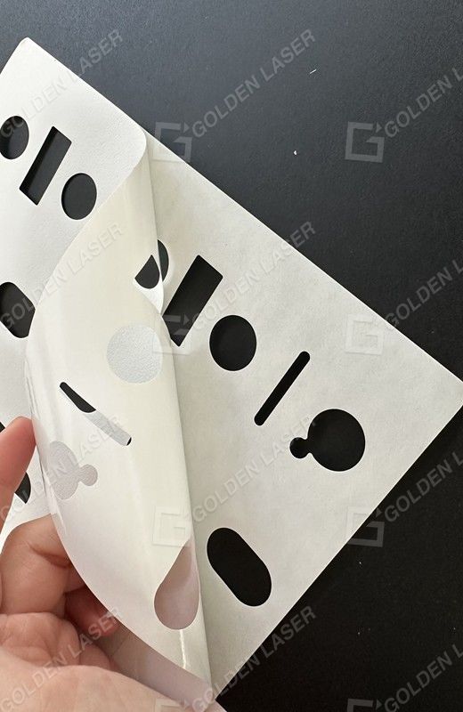 PE film laser die cutting sample