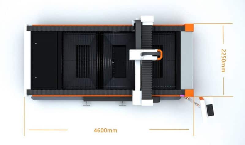 compact design of fiber laser cutting machine E3