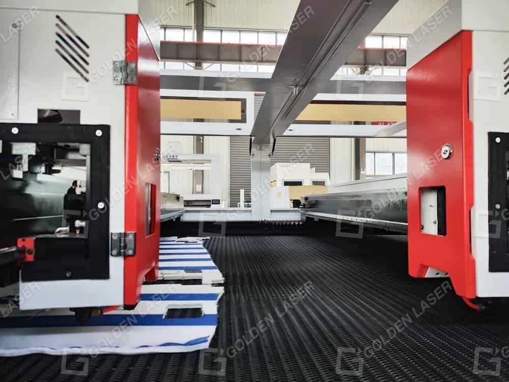 dual head flatbed laser cutting machine