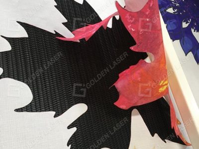 vision laser cutting sublimation fabric sample 3