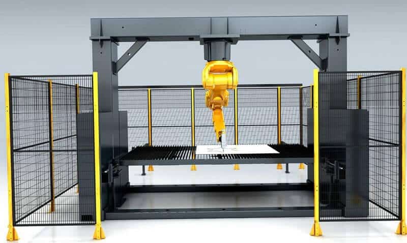 gantry 3D robotic laser cutting machine