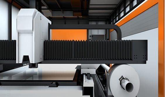 interchangeable laser cutting of sheet and tube