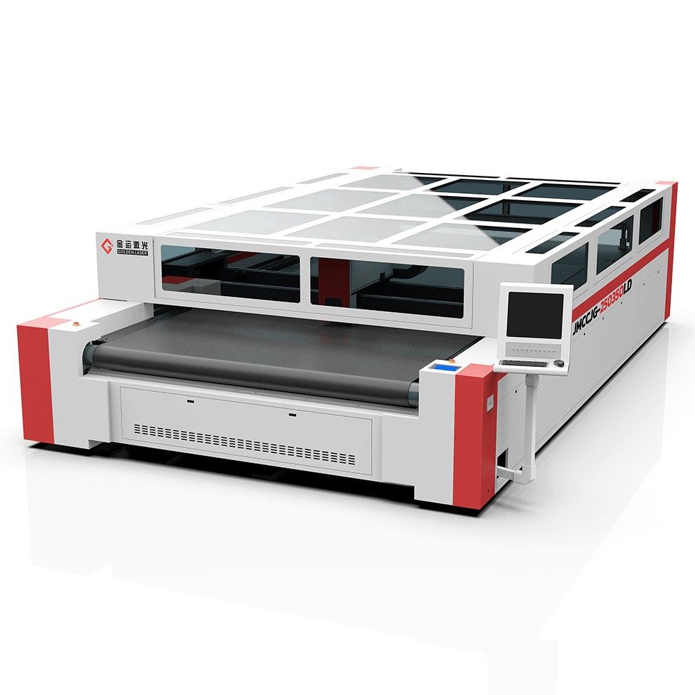 large format co2 flatbed laser cutting machine for textile