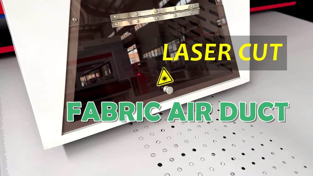 laser cutting and perforating fabric air duct video cover