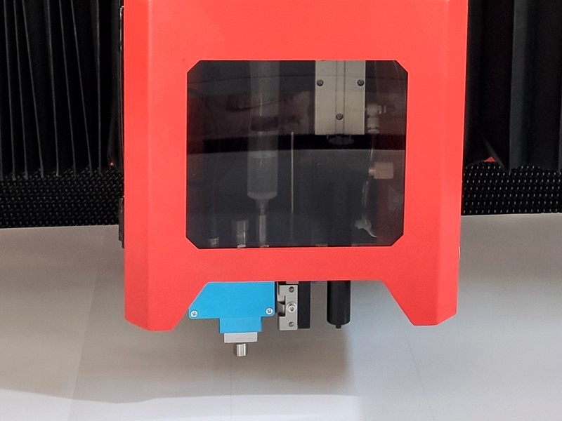 marking module on flatbed co2 laser