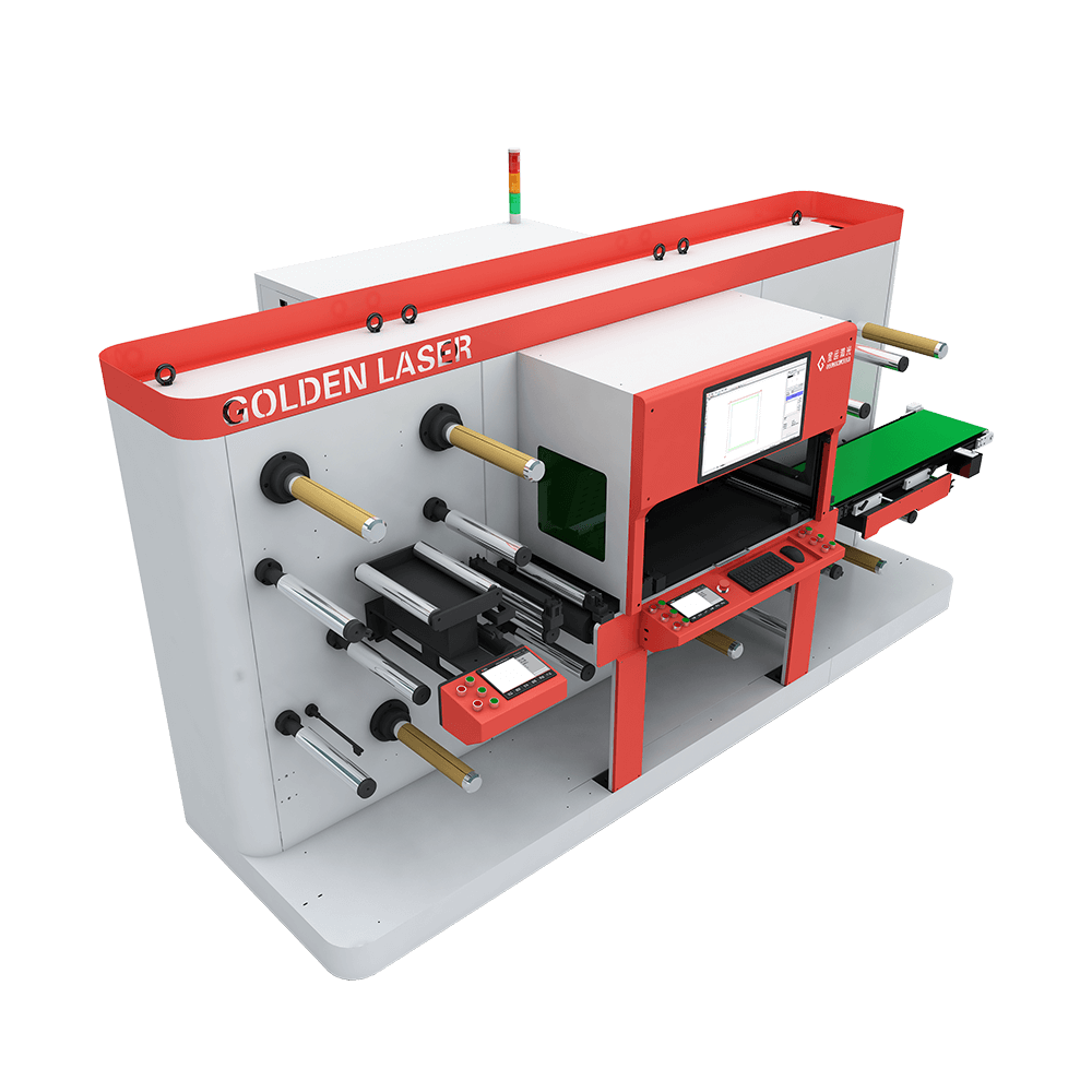 roll-to-part laser die cutting machine