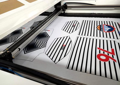 sports apparel laser cutting