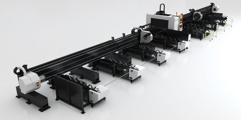 tube laser cutting machine with auto feeding and unloading system